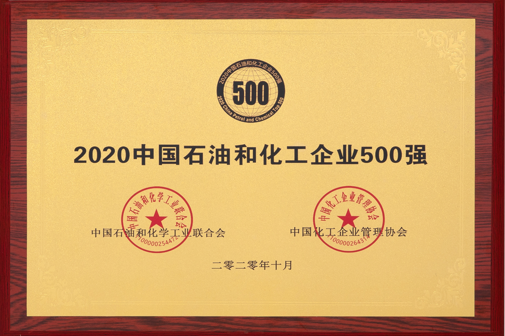2020中國石油和化工企業500強