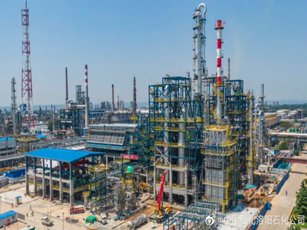 中國石化洛陽石化新建12萬噸/年乙苯-苯乙烯聯合裝置