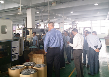     International well-known swimming pool pump manufacturer SP company visited our company