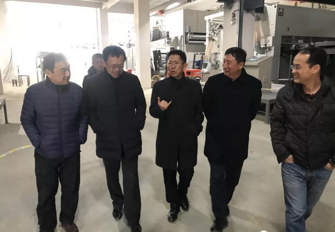 HNCSIE leaders went to Anhui Wuzhou non-woven enterprises to investigate and exchange