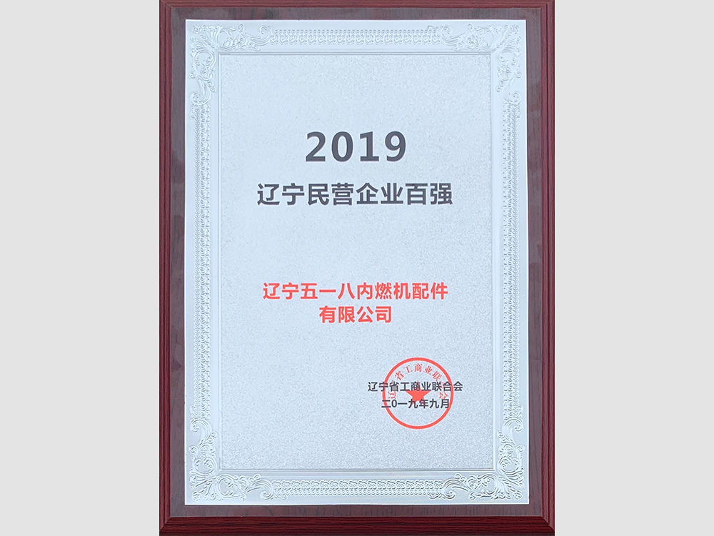 2019遼寧省百強民營企業