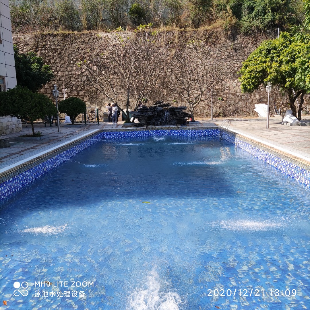 廣州市花都區私家別墅泳池水處理系統，交付使用